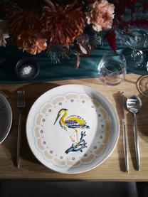 Dinerborden Flamboyant, 4-delig, Porselein, Meerkleurig met goudkleurige rand, Ø 26 x H 3 cm