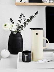 Isolierkanne EM77, 1 L, ABS-Kunststoff mit Glaseinsatz, Cremeweiß, glänzend, 1 L