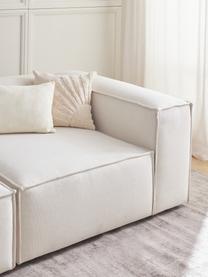 Narożna sofa modułowa XL Lennon, Tapicerka: 100% poliester Dzięki tka, Stelaż: lite drewno, sklejka, Nogi: tworzywo sztuczne, Beżowa tkanina, S 329 x W 68 cm, lewostronna
