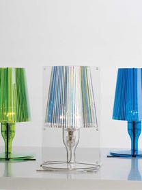 Kleine LED tafellamp Take, Lamp: kunststof, Transparant, B 19 x H 31 cm