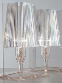 Lámpara de mesa pequeña LED Take, Lámpara: plástico, Cable: plástico, Transparente, An 19 x Al 31 cm