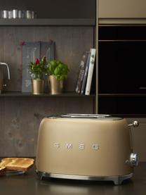 Kompakt Toaster 50's Style, Edelstahl, lackiert, Champagnerfarben, matt, B 31 x T 20 cm