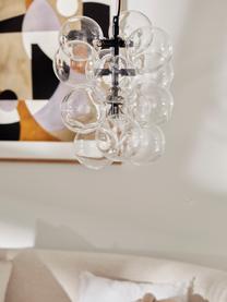 Lampa wisząca ze szkła Bubbles, Czarny, Ø 32 cm