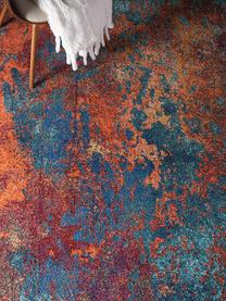 Tapis design à poils ras Celestial, Tons rouges, tons bleus, larg. 120 x long. 180 cm (taille S)