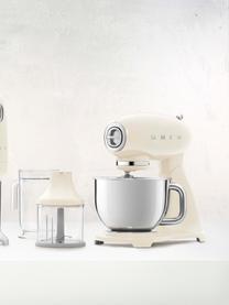 Küchenmaschine 50's Style, Gehäuse: Aluminiumdruckguss, Schüssel: Edelstahl, Cremeweiß, glänzend, B 40 x H 38 cm