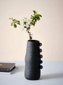 Vaso moderno Stila, Poliresina, Nero, Larg. 13 x Alt. 31 cm