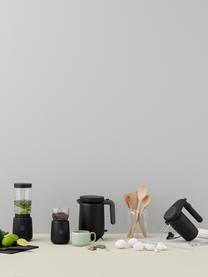 Koffiemolen Foodie, Glas, borosilicaat, kunststof, edelstaal, Zwart, Ø 10 x H 18 cm