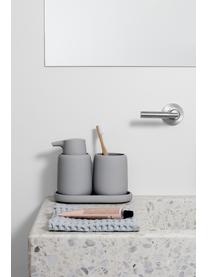 Dispenser sapone in ceramica Sono, Ceramica, Grigio, Ø 9 x Alt. 14 cm