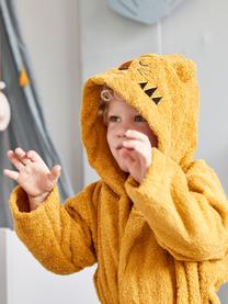 Kinderbadjas Tiger, verschillende maten, 100% biokatoen, GOTS-gecertificeerd, Okergeel, B 36 x L 48 cm