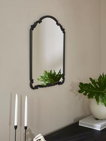 Barock-Wandspiegel Francesca, Rahmen: Mitteldichte Holzfaserpla, Rückseite: Mitteldichte Holzfaserpla, Spiegelfläche: Spiegelglas, Schwarz, B 56 x H 76 cm