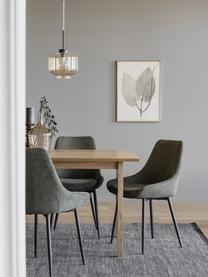Krzesło tapicerowane Sierra, 2 szt., Tapicerka: 100% poliester, Nogi: metal malowany proszkowo, Zielony, S 49 x G 55 cm