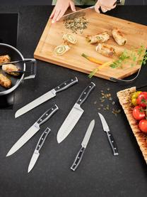 Bloc avec 5 couteaux et 1 paire de ciseaux Cuisine, Brun, Lot de différentes tailles