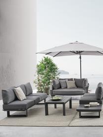 Set lounge para exterior Konnor, 3 pzas., Tapizado: 100% polipropileno, Estructura: aluminio con pintura en p, Gris antracita, Set de diferentes tamaños