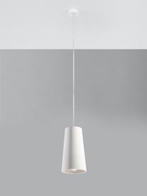 Lampa wisząca z ceramiki Armica, Biały, Ø 16 x 28 cm