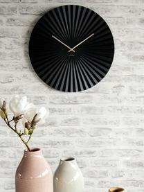 Wanduhr Sensu, Ziffernblatt: Stahl, lackiert, Zeiger: Metall, Schwarz, Ø 40 cm