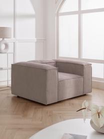 Sessel Lennon aus Cord, Bezug: Cord (92% Polyester, 8% P, Gestell: Massives Kiefernholz, FSC, Beine: Kunststoff, Cord Braun, B 130 x T 101 cm