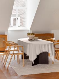 Katoenen tafelkleed Nalia met franjes, Katoen, Beige, Voor 6 - 8 personen (B 160 x L 250 cm)