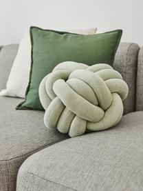 Coussin nœud Twist, Vert menthe, Ø 30 cm