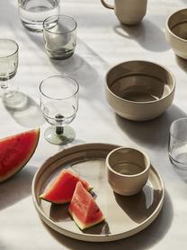Dinerborden Nordic Bistro van keramiek, 4 stuks, Keramiek, Beige, Ø 26 x H 3 cm