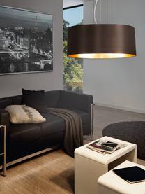 Závesná lampa Jamie, Čierna, odtiene zlatej, Ø 53 x V 24 cm