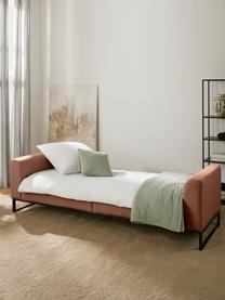Sofá cama Josephine (3 plazas), Tapizado: 100% poliéster Alta resis, Estructura: madera de pino maciza y m, Patas: metal, Tejido marrón, An 238 x F 85 cm