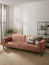 Sofá cama Josephine (3 plazas), Tapizado: 100% poliéster Alta resis, Estructura: madera de pino maciza y m, Patas: metal, Tejido marrón, An 238 x F 85 cm