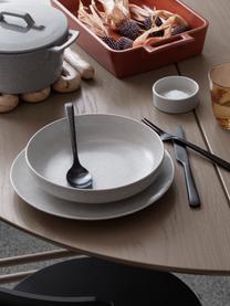 Bols rustiques artisanaux Nordic Vanilla, Ø 22 cm, 4 pièces, Grès cérame, Blanc crème, moucheté, Ø 22 x haut. 5 cm