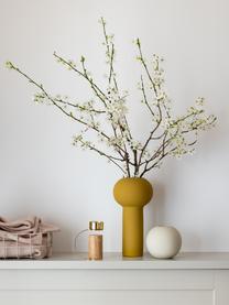 Vase boule fait main Ball, Céramique, Blanc crème, Ø 10 x haut. 10 cm