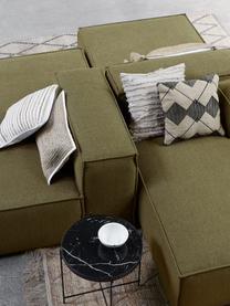 Moduł środkowy Lennon, Tapicerka: 100% poliester Dzięki tka, Stelaż: lite drewno sosnowe, cert, Nogi: tworzywo sztuczne, Zielona tkanina, S 89 x G 119 cm