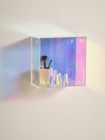 Scaffale da parete in vetro iridescente Olli, Vetro acrilico, Trasparente, iridescente, Larg. 30 x Alt. 30 cm