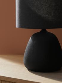 Keramická stolní lampa Eileen, Matná černá, Ø 26 cm x V 35 cm