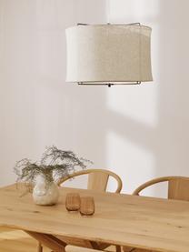 Lampa wisząca z lnu Clouds, Beżowy, Ø 50 x W 29 cm