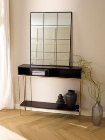 Nástěnné zrcadlo Clarita, Černá, Š 70 cm, V 90 cm