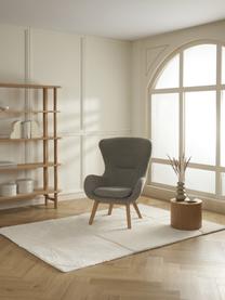 Tappeto soffice a pelo lungo con motivo a rilievo rialzata Jade, Retro: 55% poliestere, 45% coton, Bianco crema, Larg. 80 x Lung. 150 cm (taglia XS)