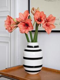 Vaso di design fatto a mano Omaggio, Ceramica, Nero, bianco, Ø 20 x Alt. 31 cm