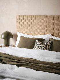 Zagłówek do łóżka z juty Copenhagen, Drewno sosnowe, juta, Jasny brązowy, S 120 x W 80 cm