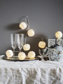 Girlanda świetlna LED Origami, 275 cm i 10 lampionów, Biały, odcienie srebrnego, D 275 cm