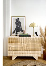 Schubladenkommode Louis aus massivem Eschenholz, Korpus: Massives Eschenholz, lack, Eschenholz, B 100 x H 75 cm