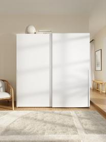 Modulární šatní skříň s posuvnými dveřmi Leon, šířka 200 cm, různé varianty, Bílá, Interiér Basic, Š 200 x V 200 cm
