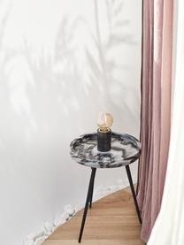 Lampe ampoule nue à poser marbre Siv, Noir, Ø 6 x haut. 10 cm