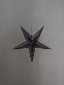 Deko-Stern Diva aus Papier, Papier, Schwarz, Ø 60 x H 60 cm