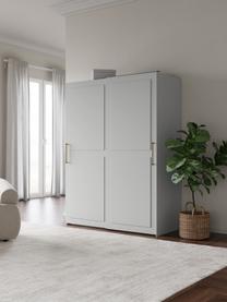 Armadio componibile con ante battenti Charlotte, larg. 150 cm, diverse varianti, Grigio, Interno Basic, larg. 150 x alt. 200 cm