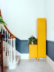 Petite armoire Skinny, Métal, enduit, Jaune moutarde, larg. 35 x haut. 183 cm