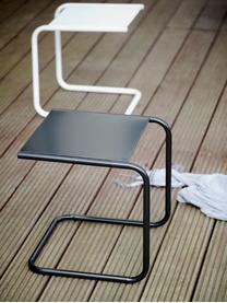 Table d'appoint de jardin en métal Club, Noir, larg. 40 x prof. 40 cm