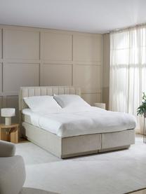Kontinentální postel s úložným prostorem Livia, Krémová, Š 140 x D 200 cm, stupeň tvrdosti 2