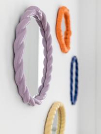 Wandspiegel Purfect met oranje kunststoffen lijst, Lijst: polyresin, Oranje, B 25 x H 28 cm