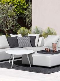 Mesa de centro para exterior Ridley, Aluminio con pintura en polvo, Blanco, An 120 x Al 36 cm