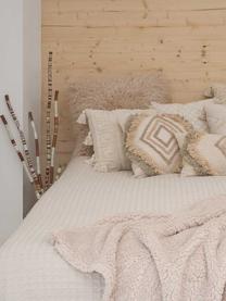 Wafelpiqué bedsprei Panal, 100% katoen, Crèmewit, B 270 x L 280 cm (voor bedden tot 200 x 200)