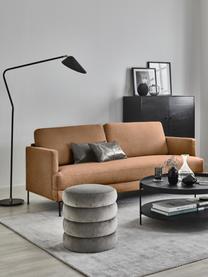 Sofa Fluente (2-Sitzer) in Nougat mit Metall-Füßen, Bezug: 100% Polyester 35.000 Sch, Gestell: Massives Kiefernholz, Füße: Metall, pulverbeschichtet, Webstoff Nougat, B 166 x T 85 cm