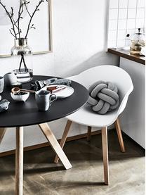Chaise coque scandinave Claire, Blanc, bois de hêtre, larg. 60 x prof. 54 cm